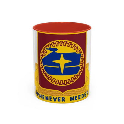 13 Transportation Battalion (U.S. Army) Accent Coffee Mug 11oz Red - Go Mug Yourself