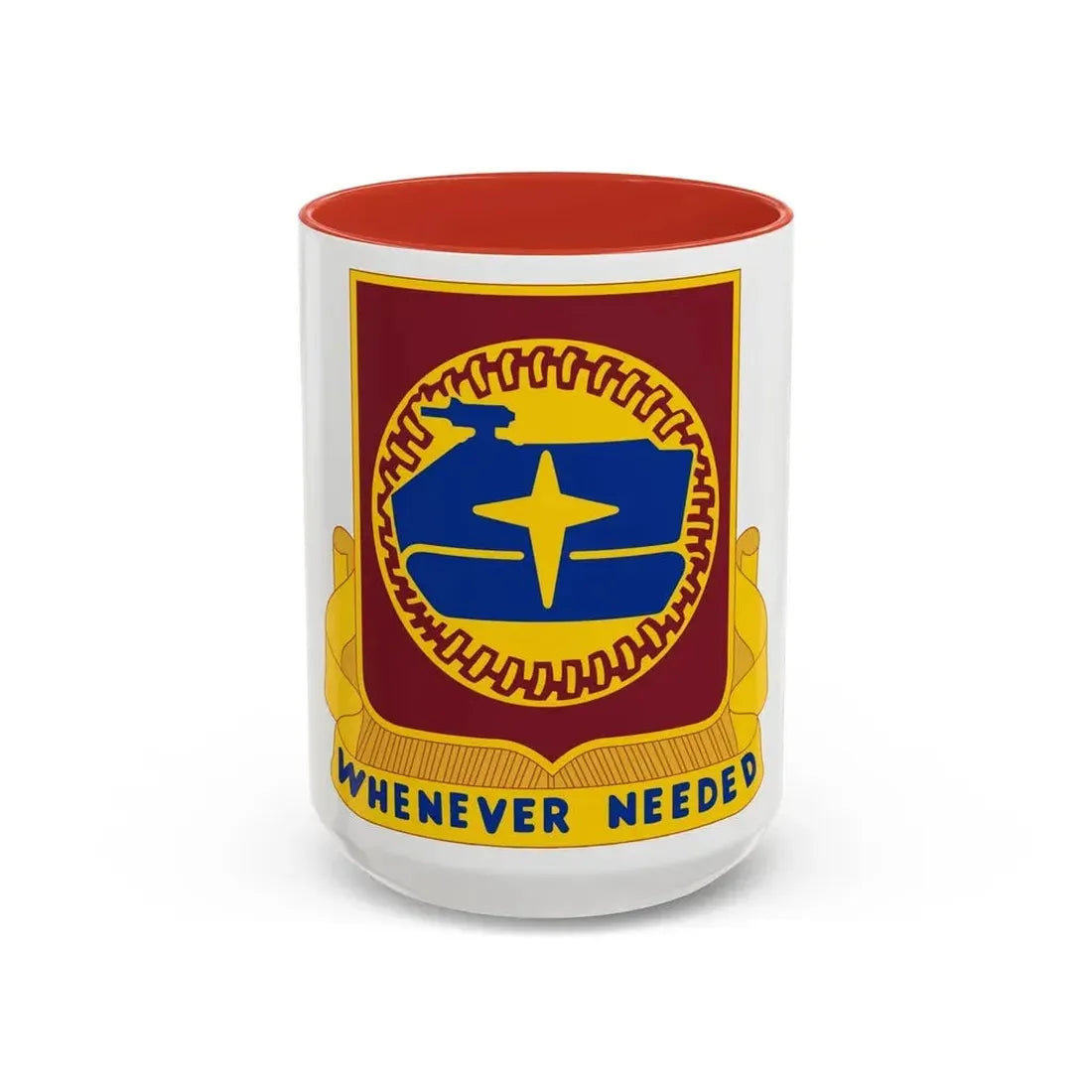 13 Transportation Battalion (U.S. Army) Accent Coffee Mug 15oz Red - Go Mug Yourself