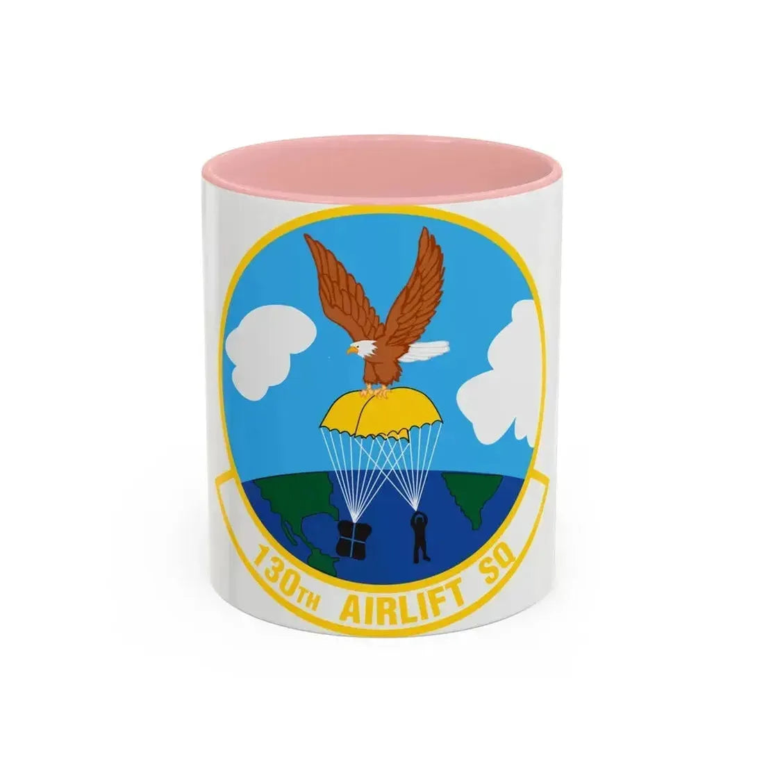 130 Airlift Squadron (U.S. Air Force) Accent Coffee Mug 11oz Pink - Go Mug Yourself