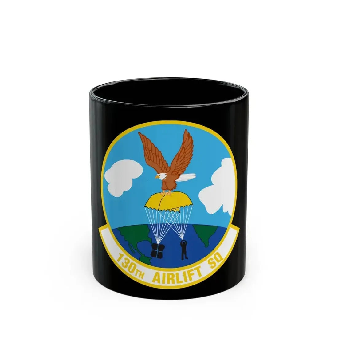 130 Airlift Squadron (U.S. Air Force) Black Coffee Mug 11oz - Go Mug Yourself