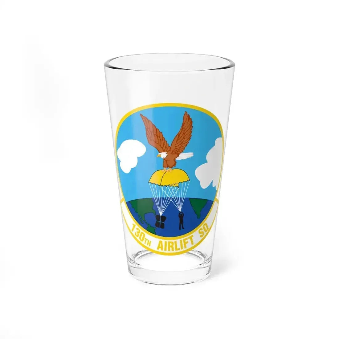 130 Airlift Squadron (U.S. Air Force) Pint Glass 16oz 16oz - Go Mug Yourself