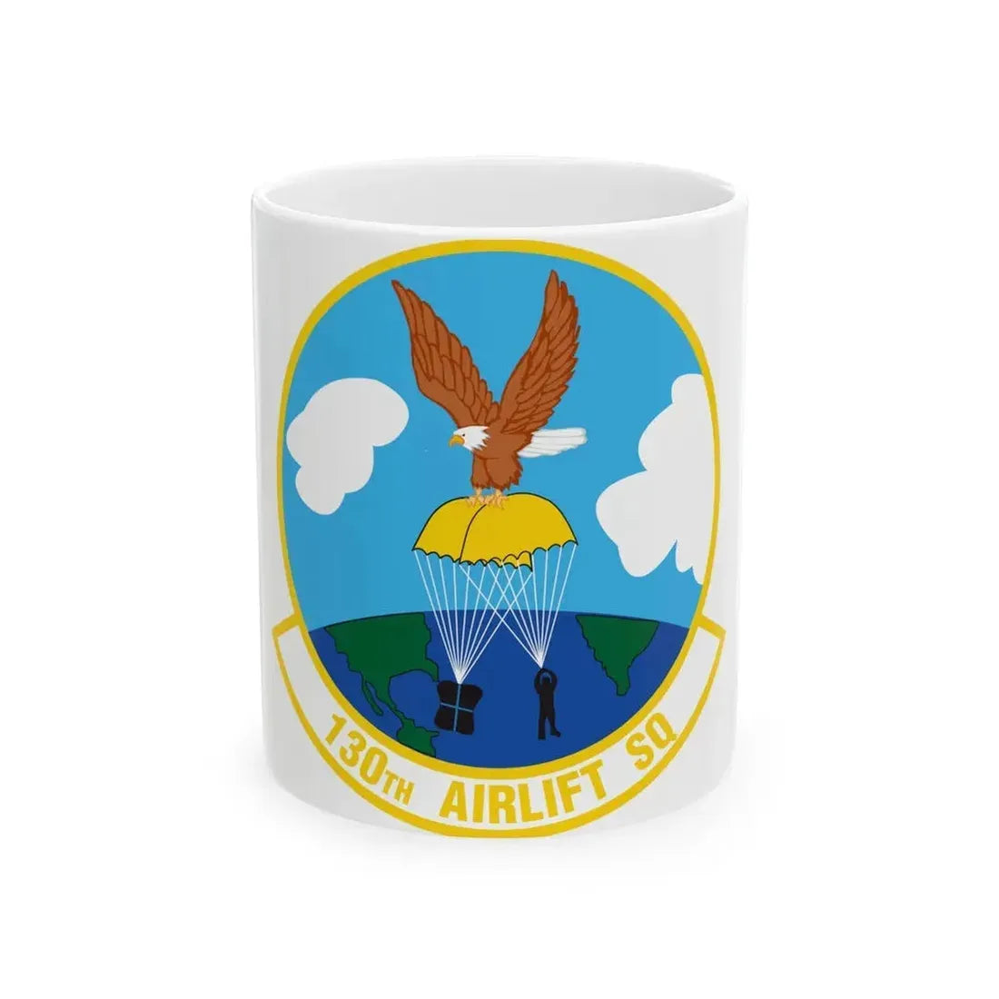 130 Airlift Squadron (U.S. Air Force) White Coffee Mug 11oz - Go Mug Yourself