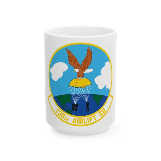 130 Airlift Squadron (U.S. Air Force) White Coffee Mug 15oz - Go Mug Yourself