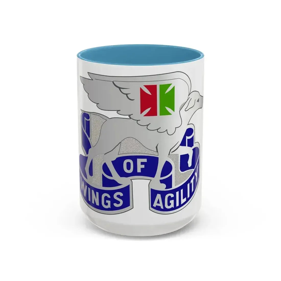 130 Aviation Battalion (U.S. Army) Accent Coffee Mug 15oz Light Blue - Go Mug Yourself