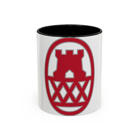 130 Maneuver Enhancement Brigade (U.S. Army) Accent Coffee Mug 11oz Black - Go Mug Yourself