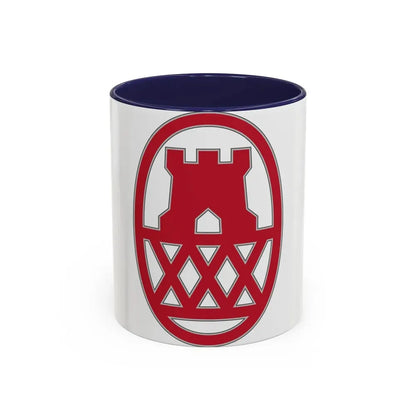 130 Maneuver Enhancement Brigade (U.S. Army) Accent Coffee Mug 11oz Navy - Go Mug Yourself