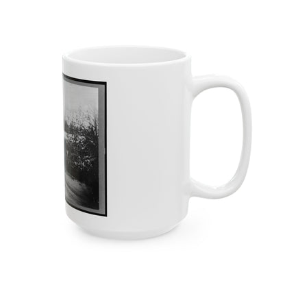 Mounted Cavalry Riding Past Reviewing Stand During The  Grand Review  Of The Union Army, Washington, D.C. (U.S. Civil War) White Coffee Mug