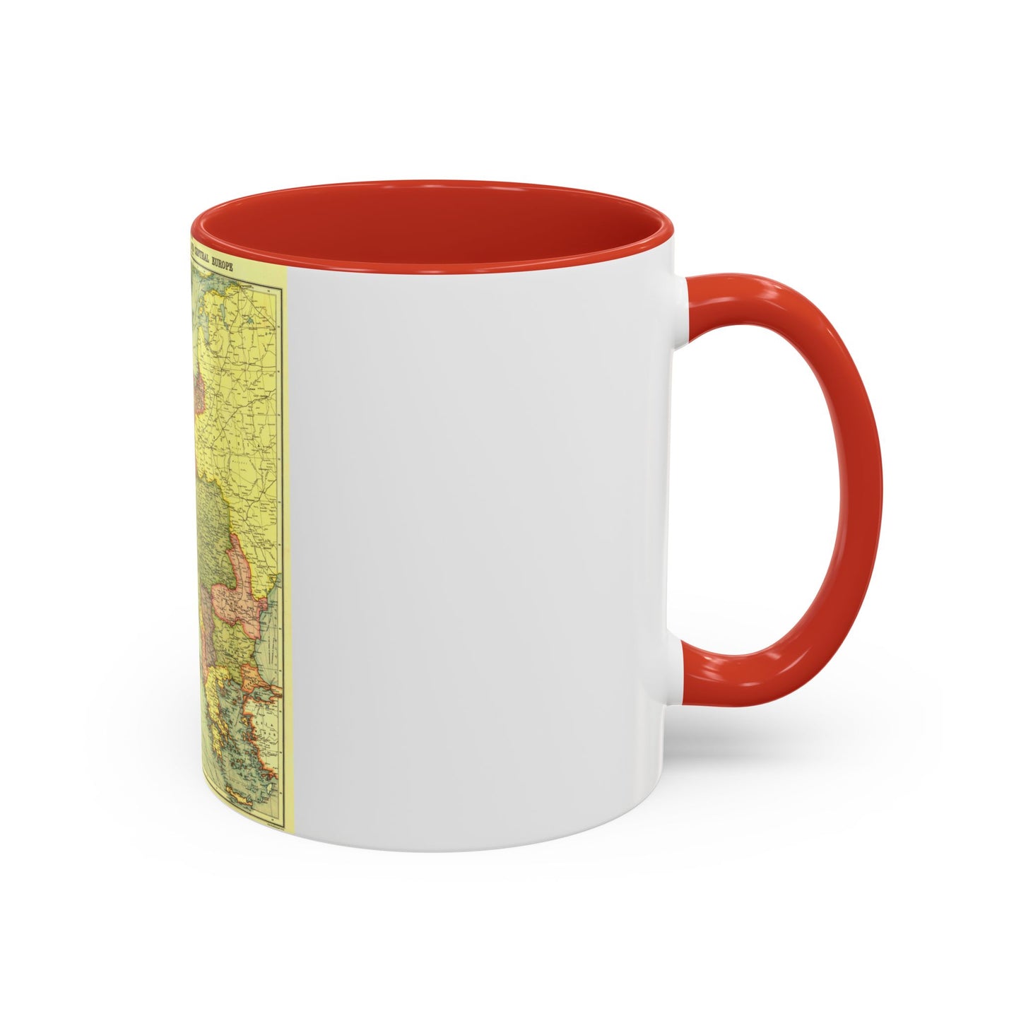 Europe, Central & the Balkan States (1915) (Map) Accent Coffee Mug