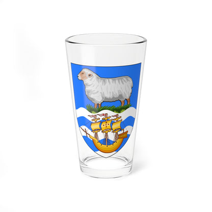 Insigne Falklandiae (United Kingdom) (Coat of Arms) Pint Glass 16oz