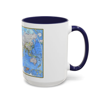 World Map (1981) (Map) Accent Coffee Mug