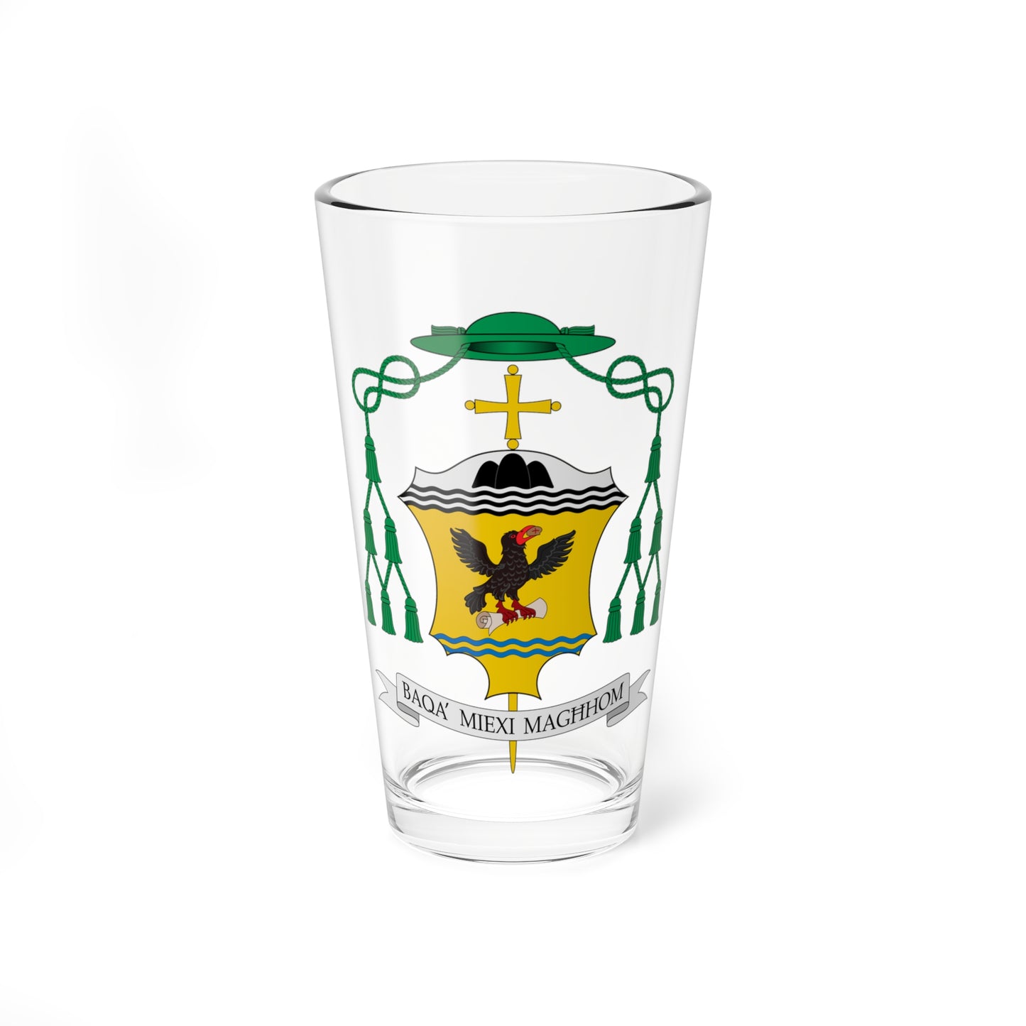 Escudo de Anthony Teuma (Spain) (Coat of Arms) Pint Glass 16oz