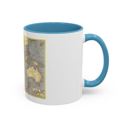Indian Ocean (1941) (Map) Accent Coffee Mug