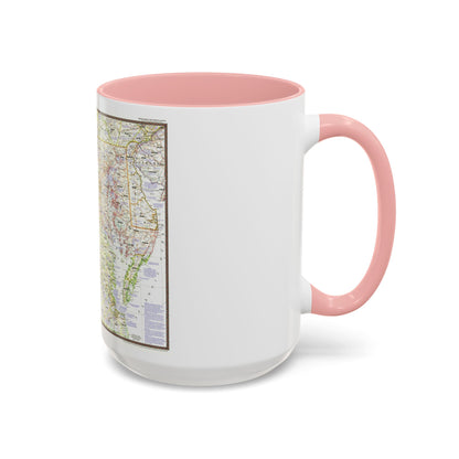 USA - Round About the Nation's Capital (1956) (Map) Accent Coffee Mug