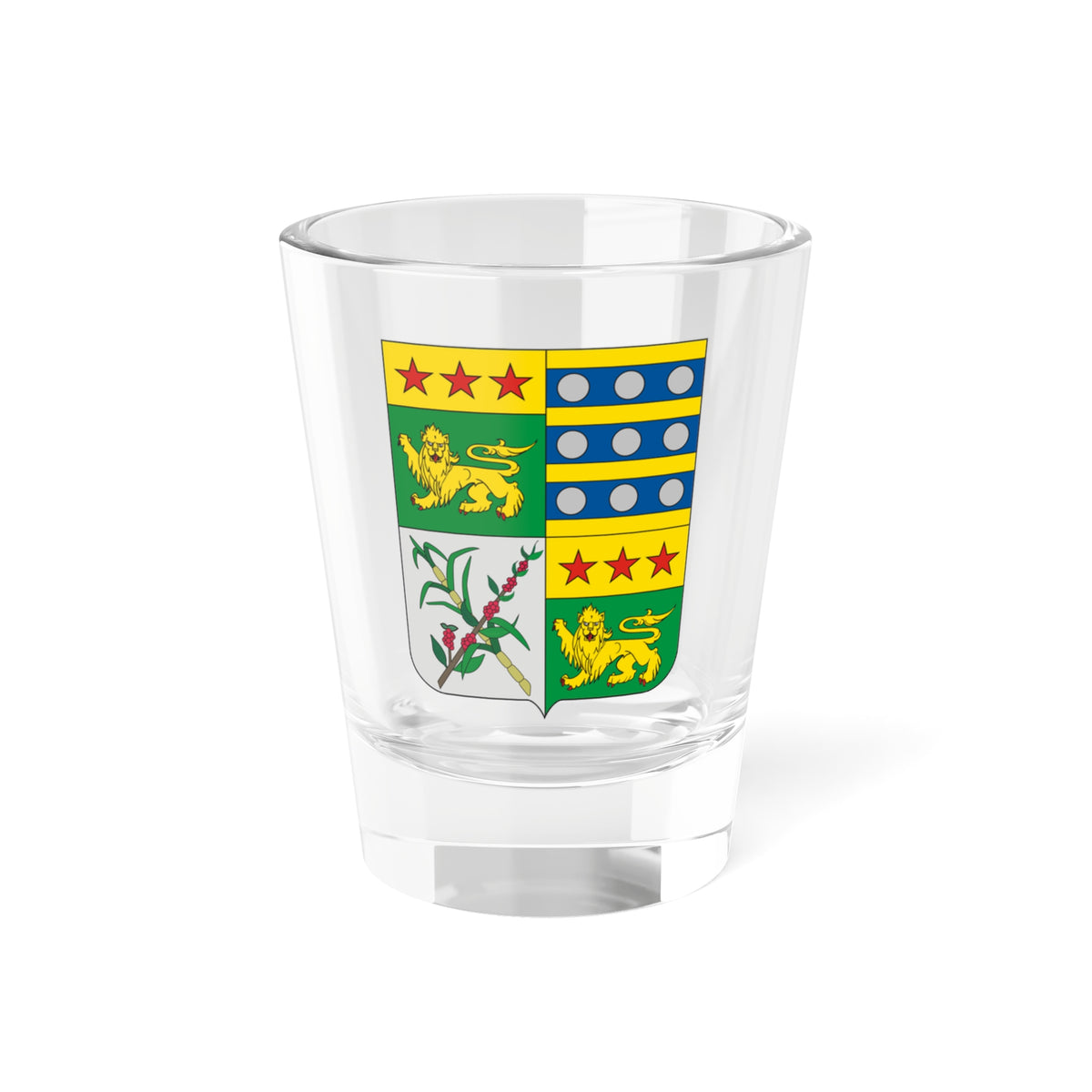 COA Baron of Guaribu (Brazil) (Coat of Arms) Shot Glass 1.5oz
