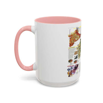 India (1997) (Map) Accent Coffee Mug
