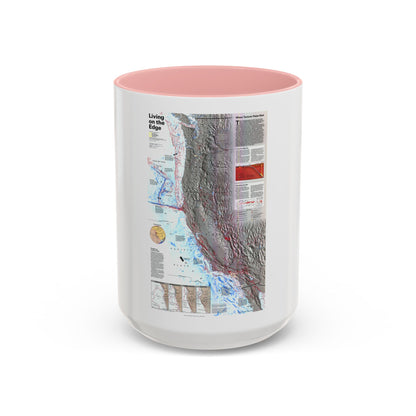 North Amerca - Living on the Edge (1995) (Map) Accent Coffee Mug
