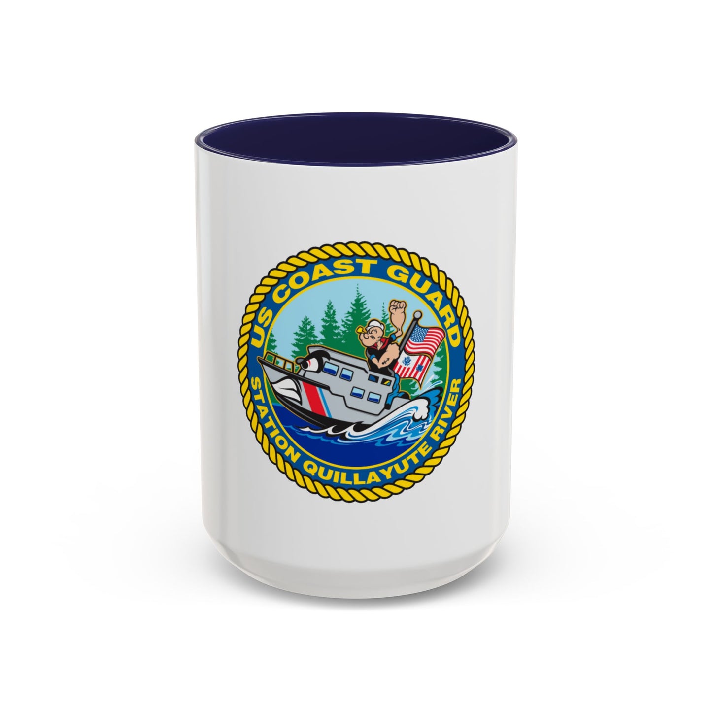 USCGS Quillayute River (U.S. Coast Guard) Accent Coffee Mug