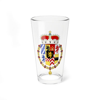 Coat of Arms of Wolfgang Wilhelm Count Palatine of Neuburg Order of the Golden Fleece (Germany) (Coat of Arms) Pint Glass 16oz