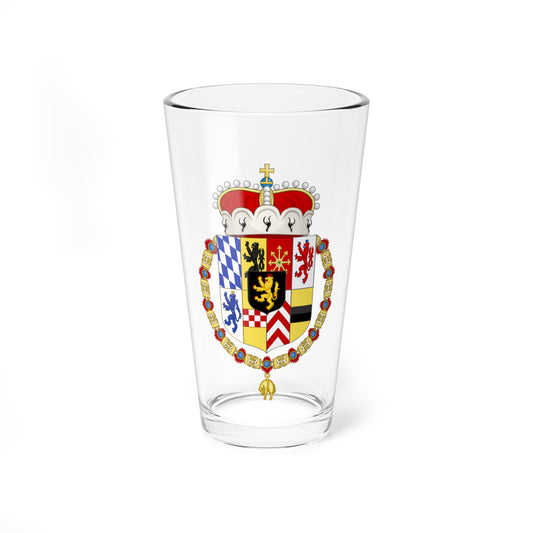 Coat of Arms of Wolfgang Wilhelm Count Palatine of Neuburg Order of the Golden Fleece (Germany) (Coat of Arms) Pint Glass 16oz