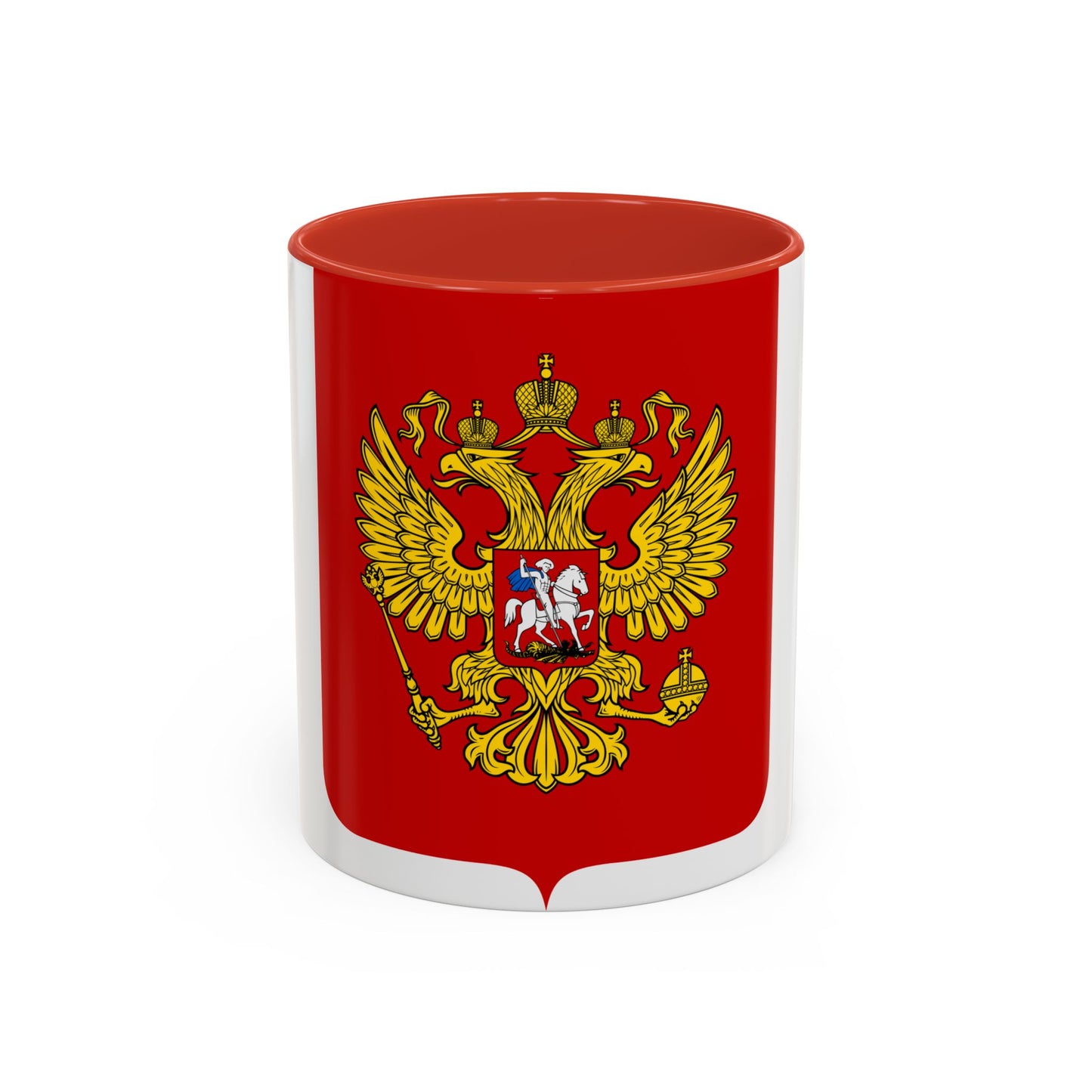 Coat of Arms of the Russian Federation - Accent Coffee Mug