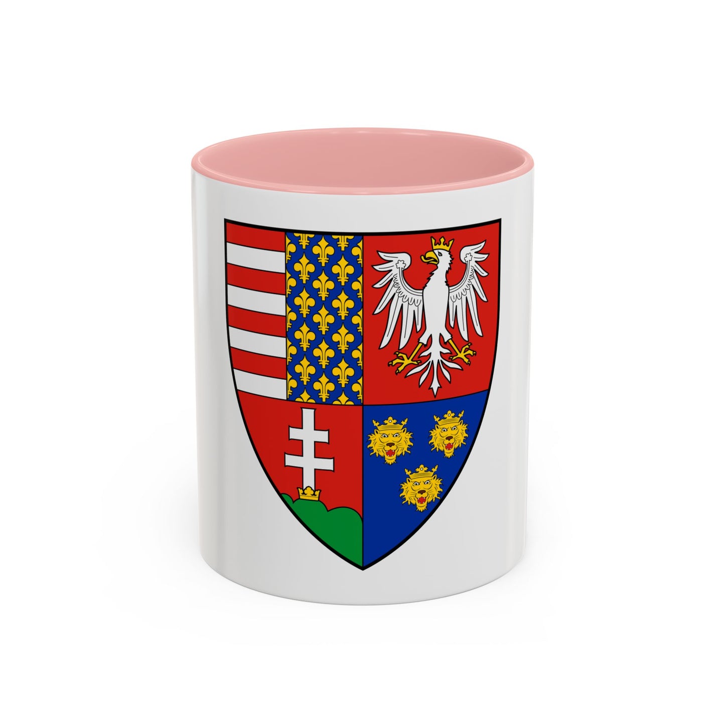 Coat of arms of Louis I of Hungary (1370) - Accent Coffee Mug