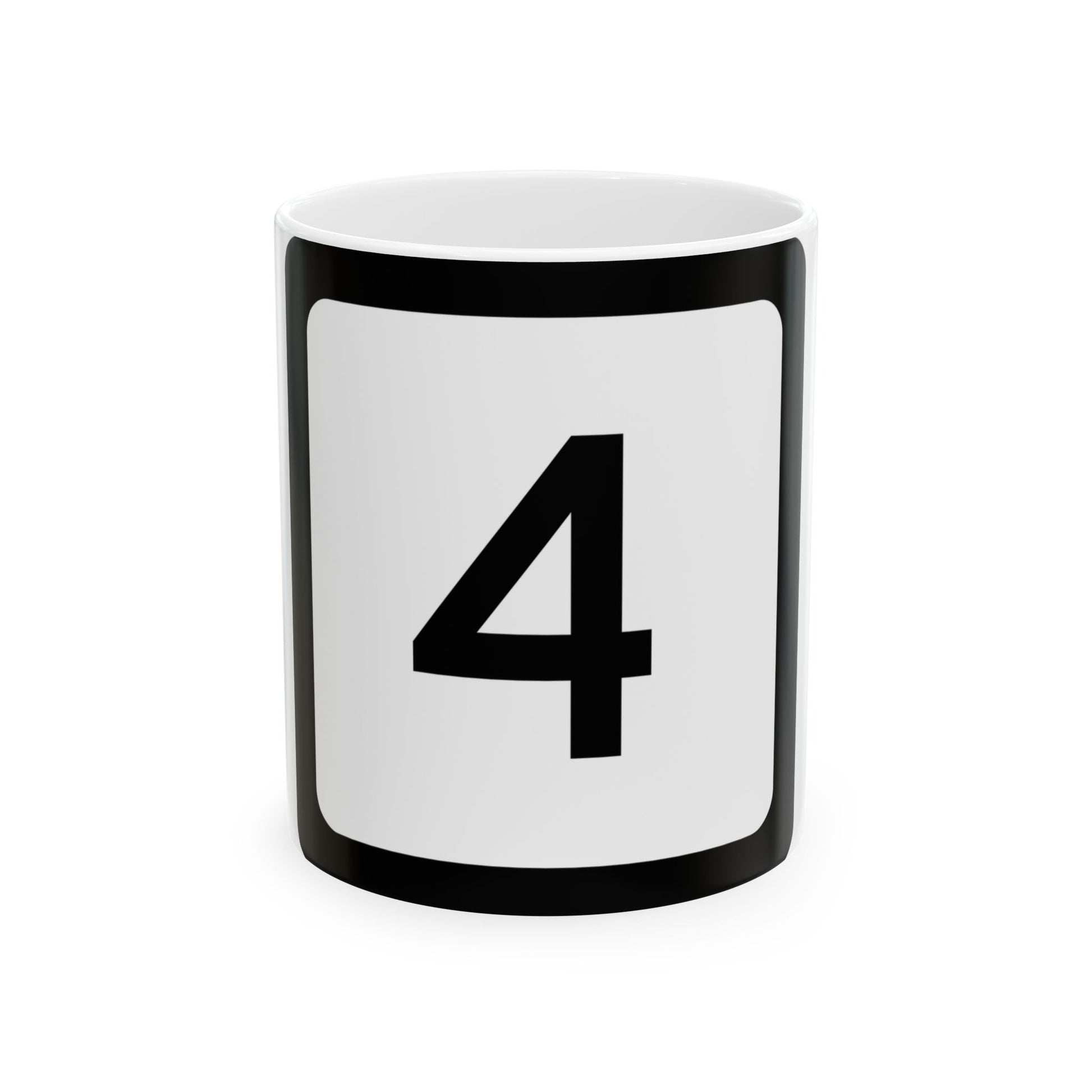 WV-4 (Virginia) (Road Sign) White Coffee Mug-11oz-Go Mug Yourself