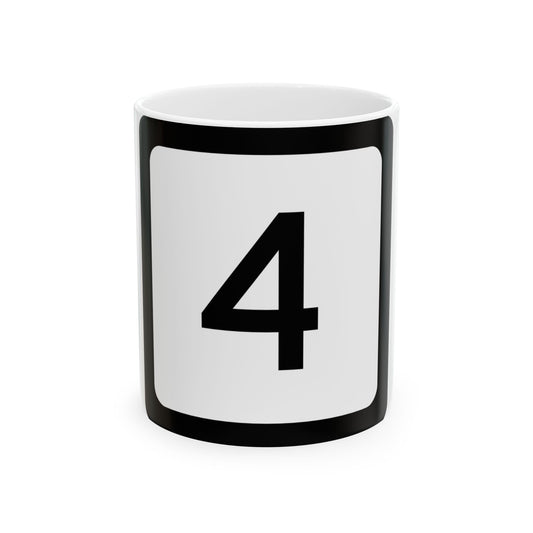 WV-4 (Virginia) (Road Sign) White Coffee Mug-11oz-Go Mug Yourself