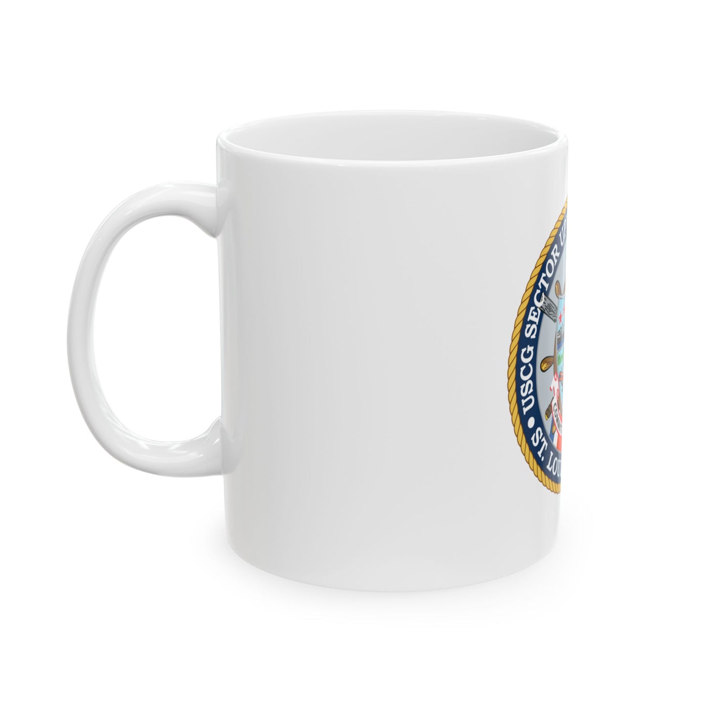 USCG Sector Upper Mississippi River (U.S. Coast Guard) White Coffee Mug