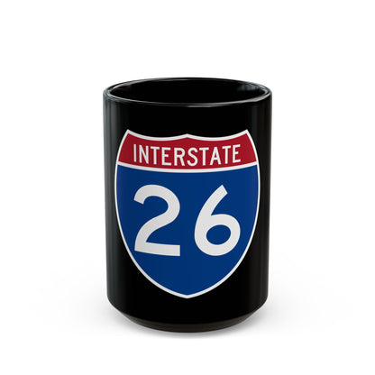 Interstate 26 (U.S. Highways) Black Coffee Mug