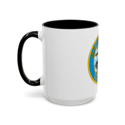 USCG Institute Oklahoma City (U.S. Coast Guard) Accent Coffee Mug