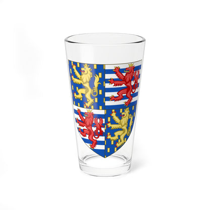 Shield from Lesser coat of arms of the Grand Duke of Luxembourg 1898-2000 (Luxembourg) (Coat of Arms) Pint Glass 16oz