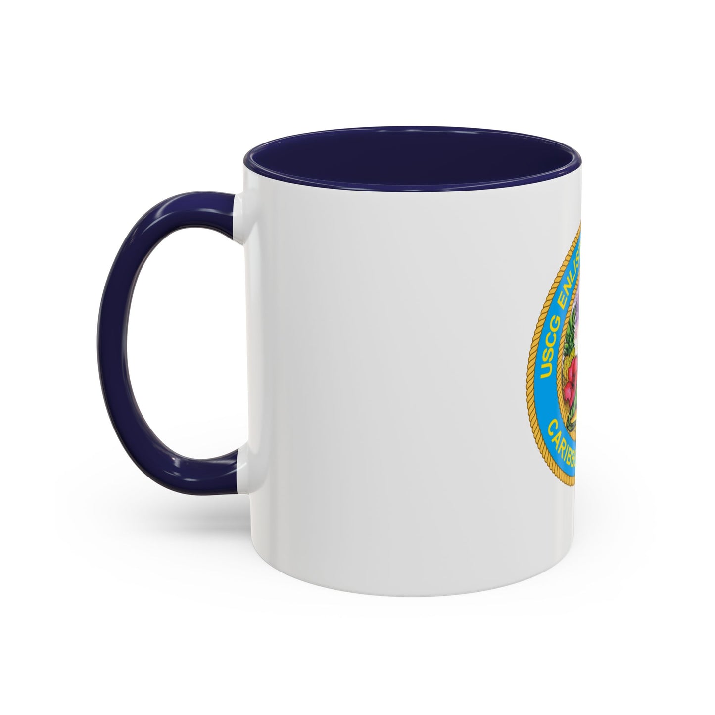 USCG EnlAssocCaribbean Branch (U.S. Coast Guard) Accent Coffee Mug
