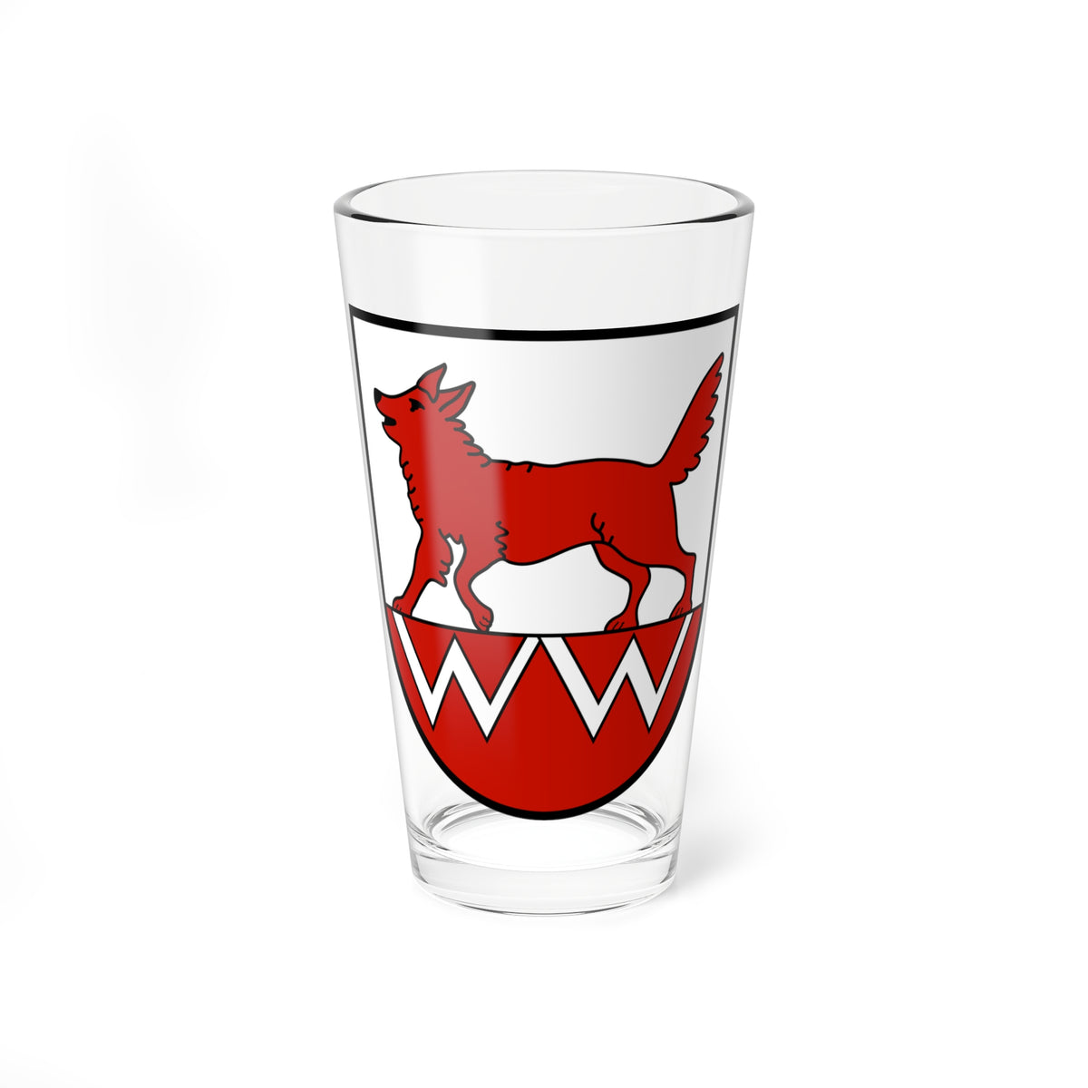 Wolfwil-blason (Switzerland) (Coat of Arms) Pint Glass 16oz