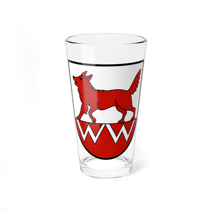 Wolfwil-blason (Switzerland) (Coat of Arms) Pint Glass 16oz