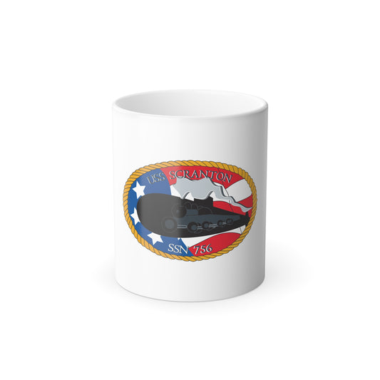USS Scranton SSN 756 (U.S. Navy) Color Changing Mug 11oz