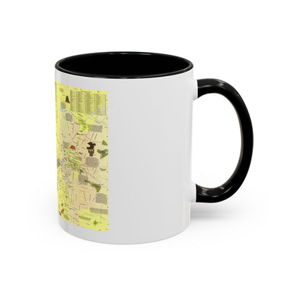 Central America - The Aztec World (1980) (Map) Accent Coffee Mug