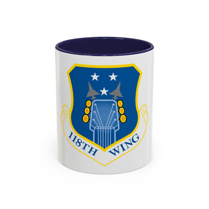 118th Wing ANG (U.S. Air Force) Accent Coffee Mug