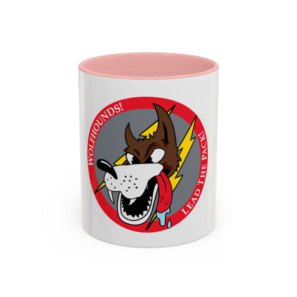 Red Wolfhound Patch (U.S. Air Force) Accent Coffee Mug