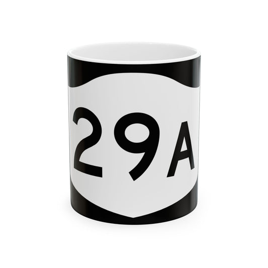 NY-29A (New York) (Road Sign) White Coffee Mug