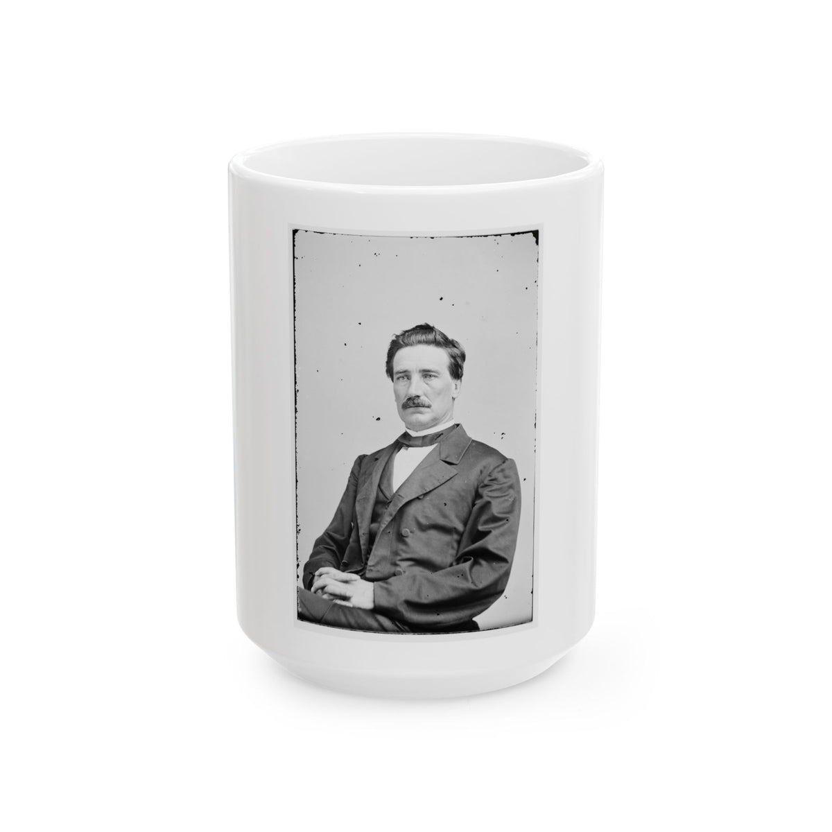 Portrait Of Brig. Gen. John D. Imboden, Officer Of The Confederate Army (U.S. Civil War) White Coffee Mug