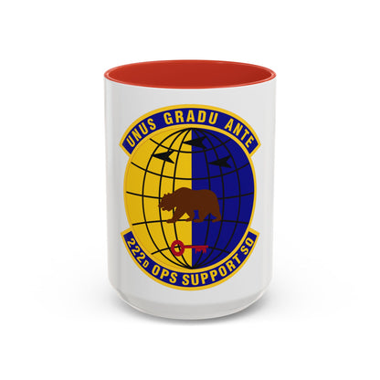 222d Operations Support Squadron (U.S. Air Force) Accent Coffee Mug
