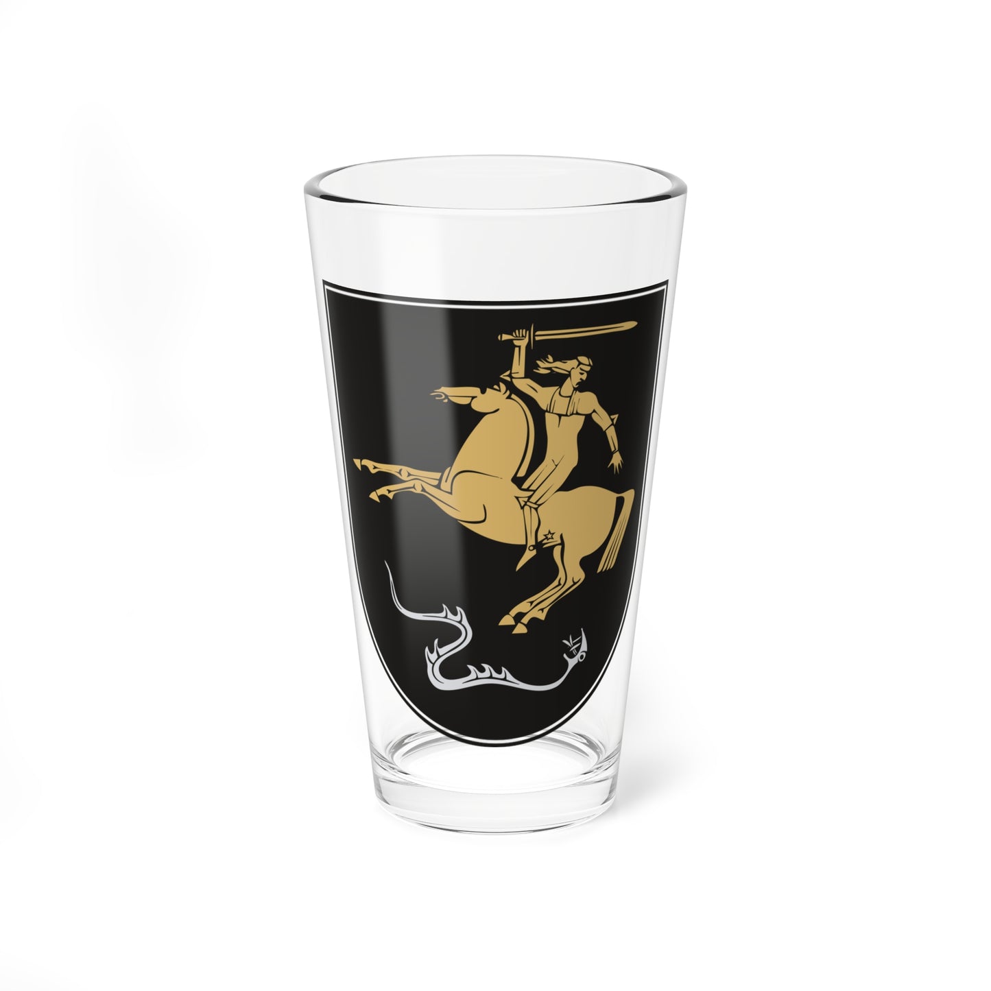 Vadoklių herbas (Lithuania) (Coat of Arms) Pint Glass 16oz