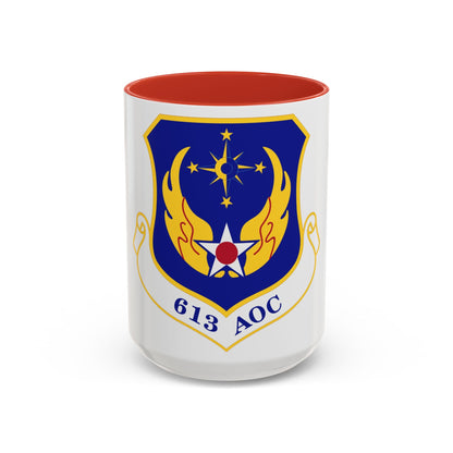 613 Air Operations Center PACAF (U.S. Air Force) Accent Coffee Mug