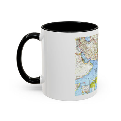Asia - Southwest (1963) (Map) Accent Coffee Mug