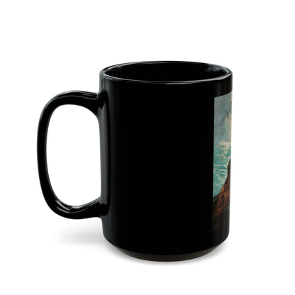 Conspiracy, Treasure Island interior illustration - Black Coffee Mug-Go Mug Yourself