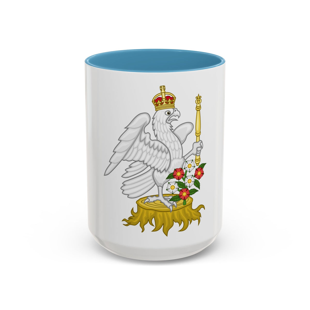 Silver Falcon Badge - Accent Coffee Mug