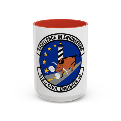 916th Civil Engineer Squadron (U.S. Air Force) Accent Coffee Mug
