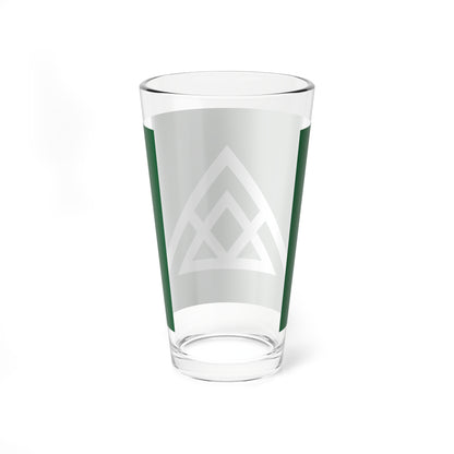 Flag of Nishiawakura Okayama (Japan) Pint Glass 16oz