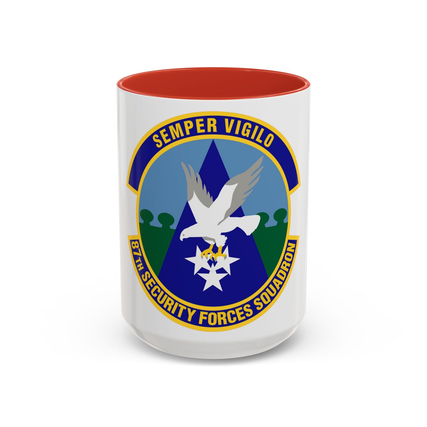 87 Security Forces Squadron AMC (U.S. Air Force) Accent Coffee Mug