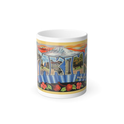 Greetings from Yakima Wash (Greeting Postcards) Color Changing Mug 11oz